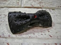 Leather Bow Tie(DOT)  Black