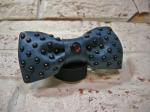 Leather Bow Tie(DOT)  Blue