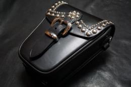 #2 Vintage Triumph Tank Bag (studded)  (ストラップ付き)
