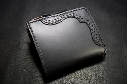 Small Zip Wallet (medallion) Black